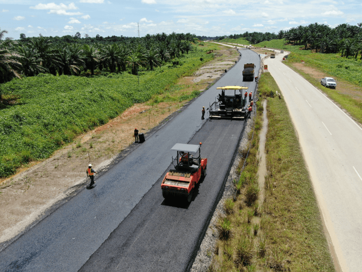 Civil Construction Services - laying road surface